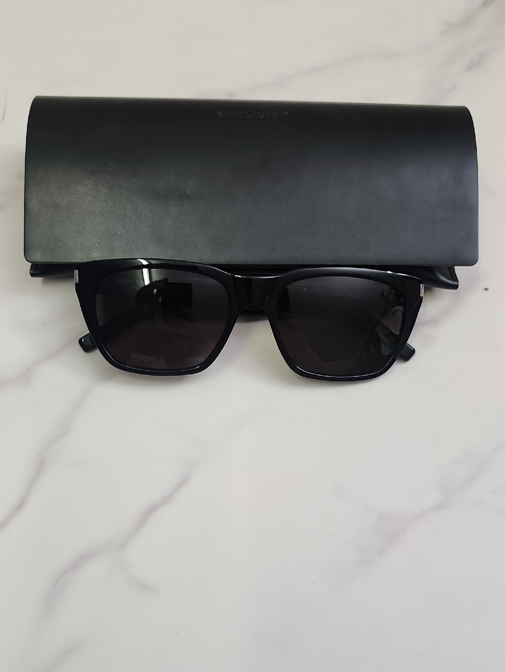 NEW Authentic YSL Black Square Frame sunglasses - Picture 10 of 10